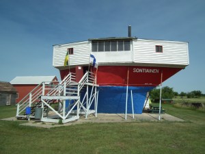 Here is the start of the ship.  Sadly, this man never made it to the sea, just to a mental hospital.  