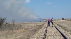 The staff at SPR was on the ball! With water on board and a quick call for back up, this fire was out in no time!